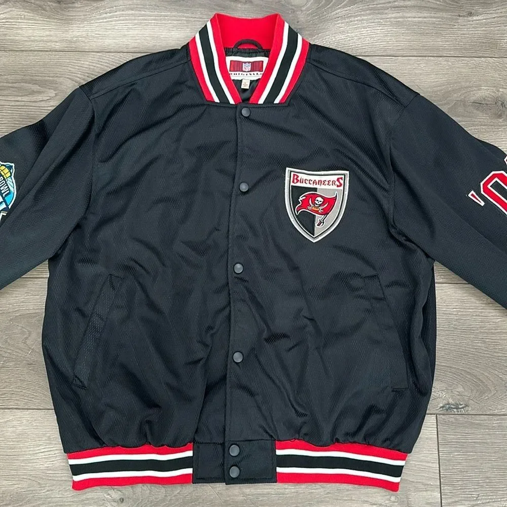 Vintage Tampa Bay Bucaneers NFL Originals‎ Super Bowl Jacket Rare Size Large